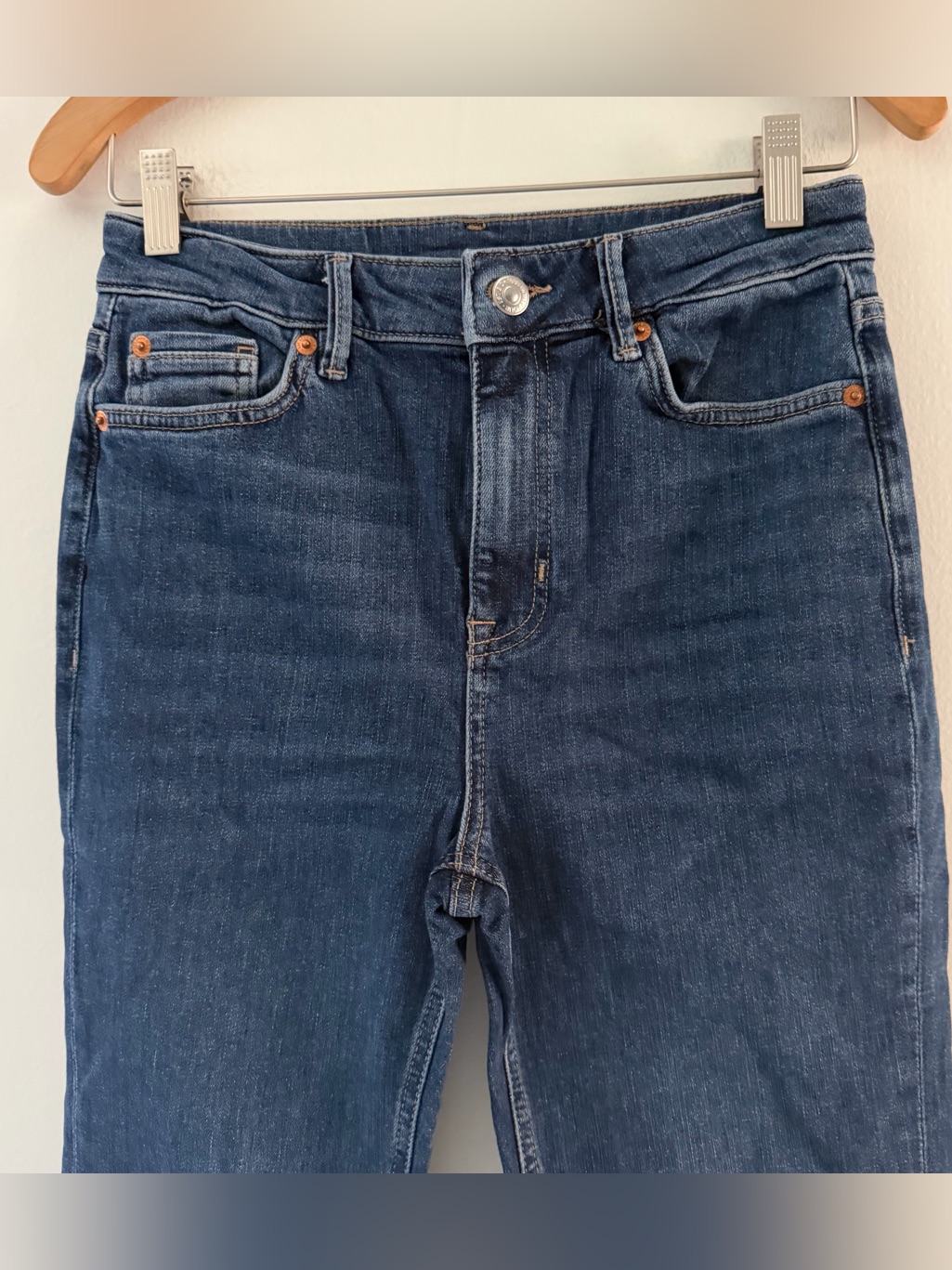 Mark & Spencer Bootcut Jeana High Rise Blue Denim Classic Size 6 Short Petite — image 2 of 8